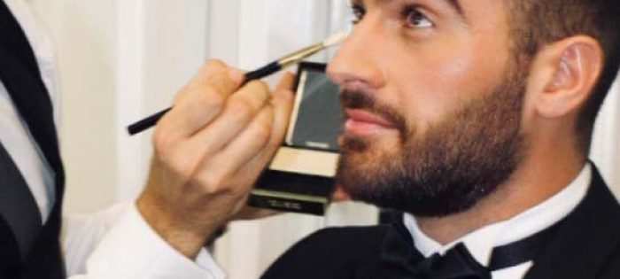 Groom's makeup training